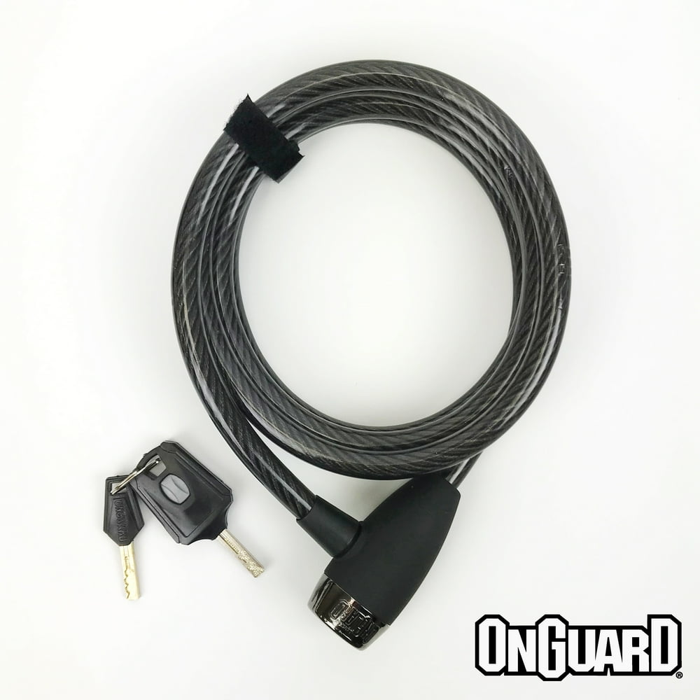 OnGuard 6Foot Straight Hardened Security Steel Cable Key Bike Lock
