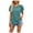 Sky Blue, variant on Fesfesfes Tshirt for Womens Casual Fashion Summer T-Shirt Cutout Tunic Ruffle Sleeve Top Blouse Womens Workout Tops Short Sleeve XS(US:2)