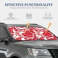 thumbnail image 4 of Cauagu Abstract meat Cauagu {designName} Print Foldable Car Windshield Sun Shade | Front Windshield Shade for Sun | Fits Small Sedans, Mini SUVs, Hatchbacks-Medium, 4 of 6