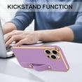 thumbnail image 6 of iPhone 13 Pro Max Phone Case,iPhone 13 Pro Max Case, Slim Fit Soft TPU with Adjustable Wristband Kickstand Scratch Resistant Shockproof Protective Cover for iPhone 13 Pro Max 6.7",Light Purple, 6 of 18