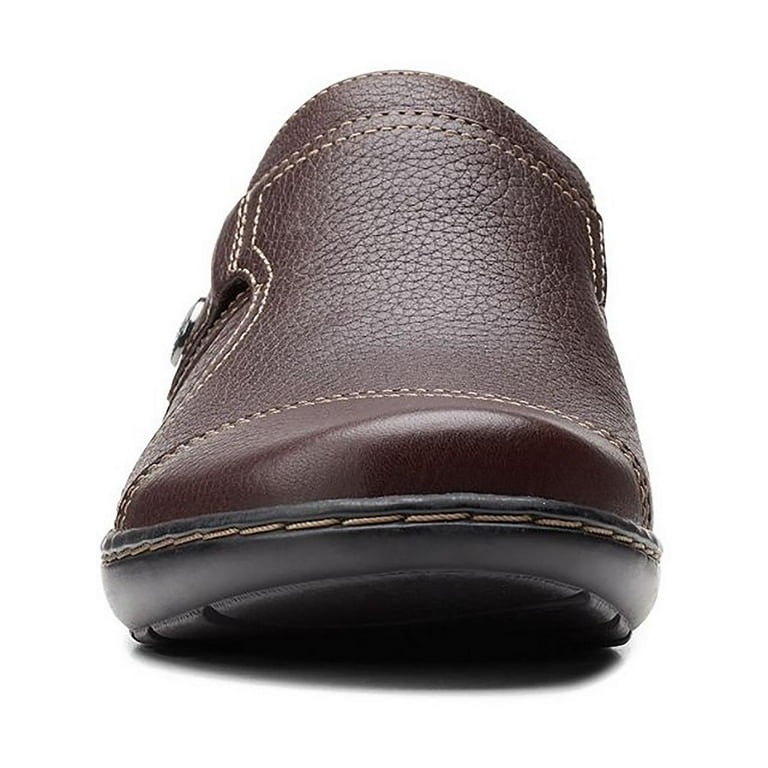 Clarks brown loafers womens top