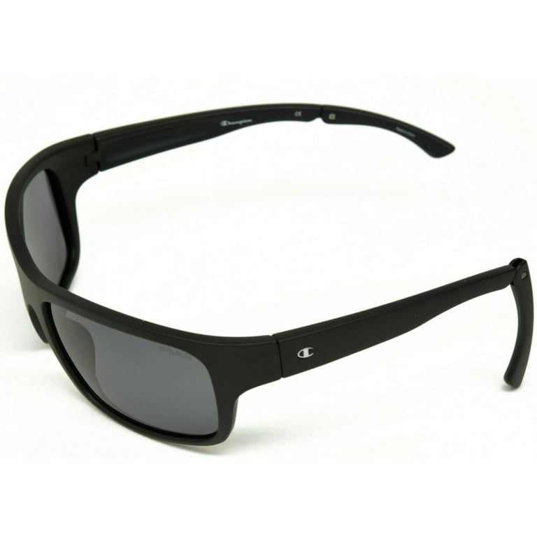 Champion Men's Sunglasses - Tri-Flex Multi-Layer Polarized Technology with  Adjustable Temple Tips, Black