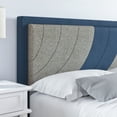 thumbnail image 3 of Boyd Sleep SAPBBW202DB Sasha Linen Upholstered Platform Bed, 3 of 5