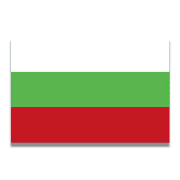 Magnet Me Up Bulgaria Bulgarian Flag Vinyl Automotive Magnet Decal, 4x6 Inches