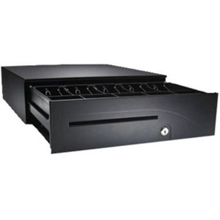 - Trustin T320-bl1616 Agp Heavy Duty Cash Drawer 24v Blk 16x16 Dual Media Slots 5x5 Till