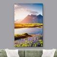 thumbnail image 2 of wall26 Canvas Print Wall Art Scenic Mountain Range Lavender Flowers Nature Wilderness Photography Realism Decorative Landscape Relax/Calm Zen Multicolor for Living Room, Bedroom, Office - 16"x24", 2 of 5