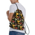 thumbnail image 4 of Yiaed Mushrooms And Fern Stems Print Drawstring Bags Drawstring Backpack Bulk String Back Pack Gym Sport Bag-Medium, 4 of 5