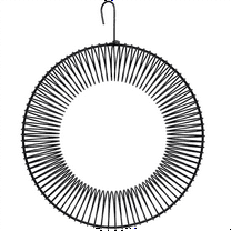 Peanut Wreath Bird Feeder 16 Inch, Rust & Waterproof Solid Steel DurableWhole Peanut Wild Bird Feeder with Hanging Hook