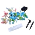 thumbnail image 3 of Bearachild 12/20 Led al aire libre Solar mariposa fibra óptica luces de hadas impermeable jardín luz Navidad cadena luz para decoración de Patio Iluminación y accesorios Solaire 2 modes 12LED Bearachild HA006385-01B, 3 of 6