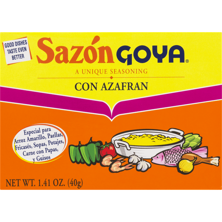 GOYA Sazon Azafran Seasoning 1.41 Oz