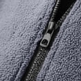 thumbnail image 6 of Hurxie Men's Fleece Jacket Full Zip Sherpa Lined Thick Warm Winter Outdoor Hiking Jacket Gray,M, 6 of 6