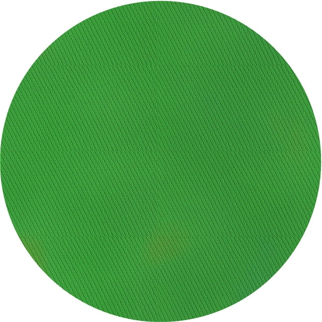 Ahgly Company Tapis d'Intérieur Rond Lavable en Machine Vert Transitionnel, 8 Pieds Rond