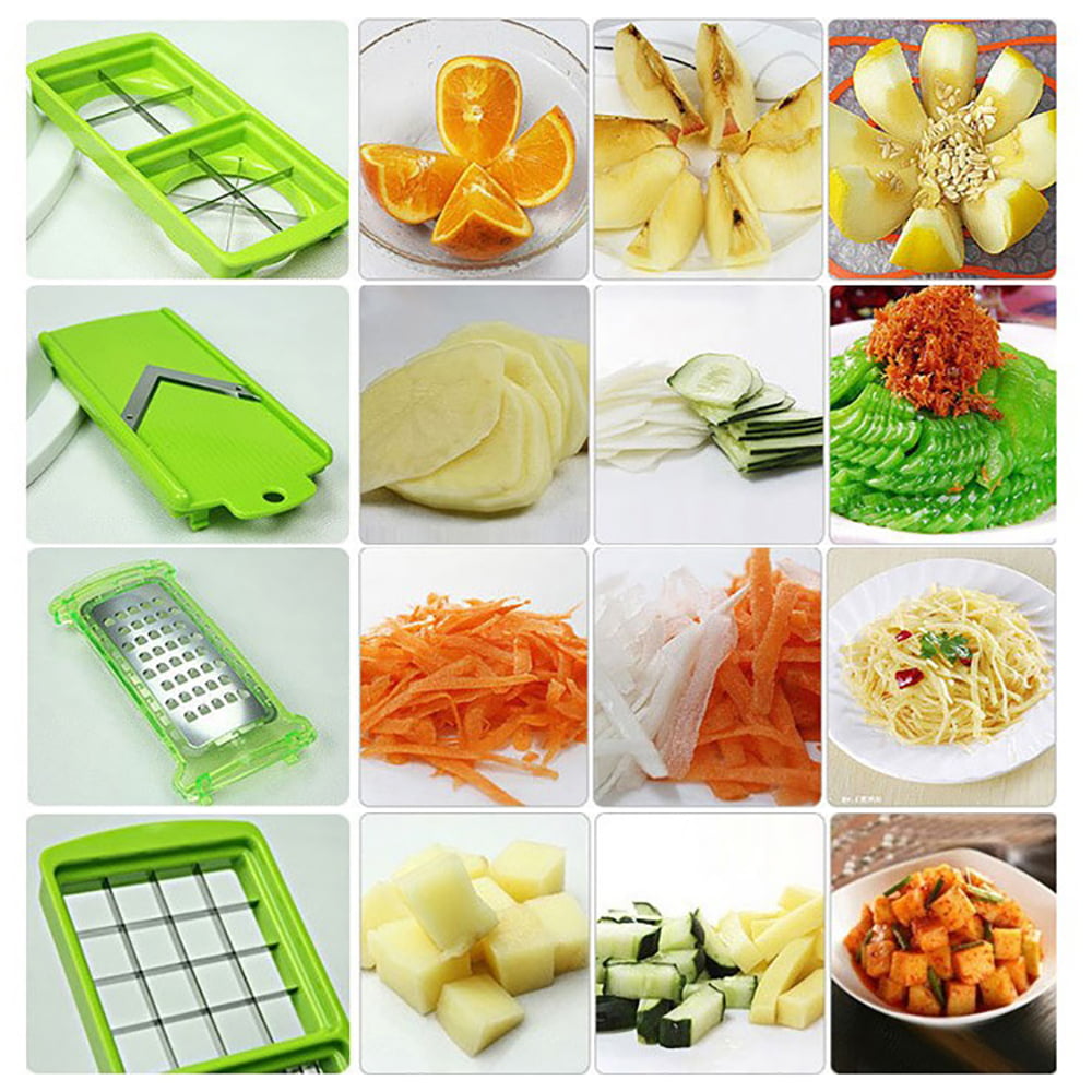 Multifunctional Food Vegetable Slicer Salad Fruit Peeler Cutter Dicer Chopper