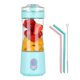 thumbnail image 5 of Licuadora inalámbrica portátil y 6 cuchillas - Taza de jugo con carga USB (azul claro) Ehuebsd Libre de BPA, 5 of 9