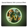 thumbnail image 2 of Dachshund Fluorescent Drawer Pulls with Screws - Round 4-Pack Glow-in-the-Dark Knobs for Cabinets, Wardrobes, and Dressers - Furniture Decor with Cupboard Handles, 2 of 6