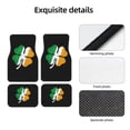 thumbnail image 6 of KAKALAD Irish Shamrock Clover Car Floor Mats 4PC Set Carpet Protection, Universal Fit for Car SUV VA & Truck, Vehicle Front & Rear, 6 of 7