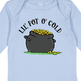 thumbnail image 4 of Inktastic St. Patrick's Day Lil' Pot of Gold Boys or Girls Long Sleeve Baby Bodysuit, 4 of 5