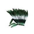 thumbnail image 2 of Tocado de plumas para juegos de rol, espectáculo de Halloween, tocado para hombres y mujeres verde, 2 of 8