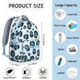 thumbnail image 6 of Leopard Print Backpack for School,Cute School Bag,Schoolbag with Adjustable Shoulder Straps & Padded Back,15.3"x11"x7.1".﻿, 6 of 6