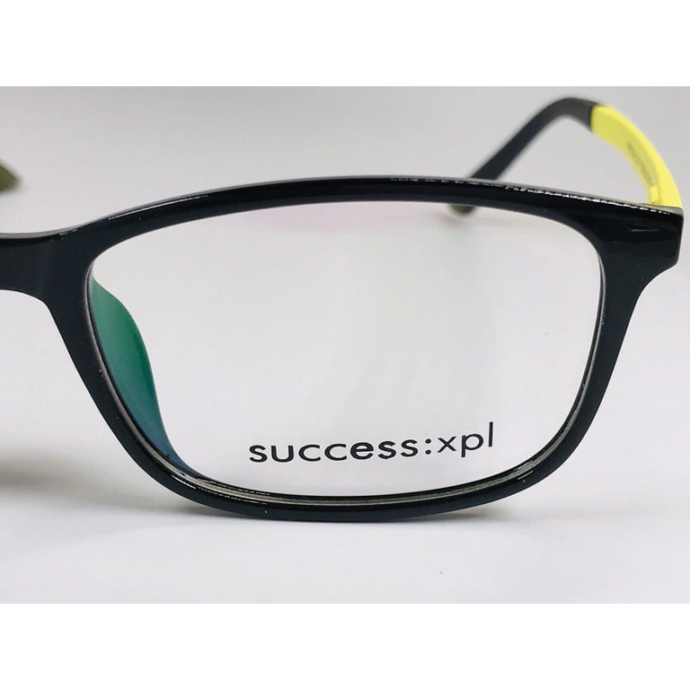New Designer Inspired SUCCESS XPL Black & Yellow PEYTON Eyeglasses 52mm w/Case New Designer Inspired SUCCESS XPL Black & Yellow PEYTON  main image 3