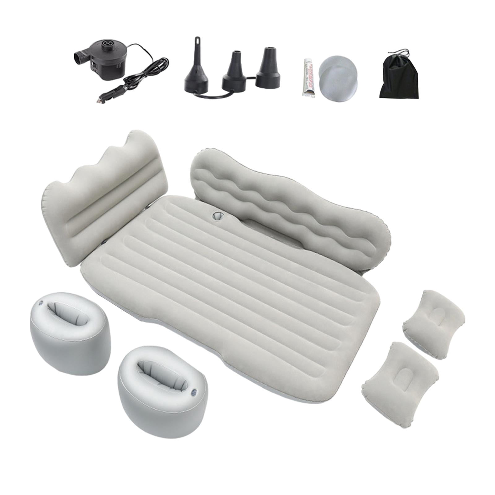 Colaxi Car Inflatable Mattress Backseat Sleeping Pad, Portable Camping Air Mattress Bed, Car Air Bed for Auto MPV Camping Picnic Gray