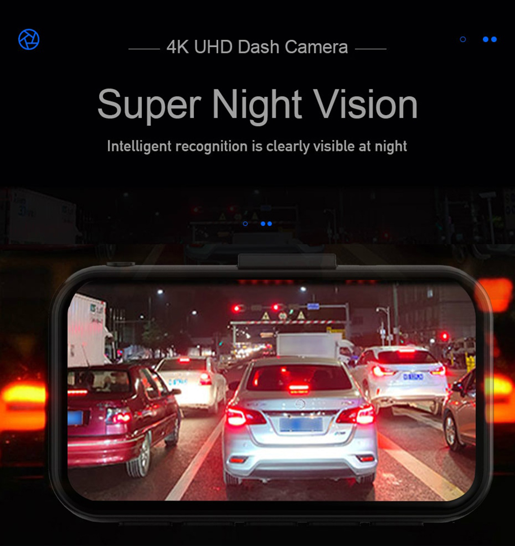 TOGUARD 4K+1080P Dual Dash Cam with 3-Inch Screen photo 6