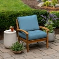 thumbnail image 2 of ARDEN Outdoor Plush Modern Tufted Blowfill Deep Seat Set, 24 x 24, Water Repellent, Fade Resistant, Deep Seat Bottom and Back Cushion for Chair and Sofa, French Blue Texture, 2 of 7