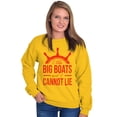 thumbnail image 5 of I Like Big Boats and I Cannot Lie Sweatshirt for Men or Women Brisco Brands L, 5 of 6
