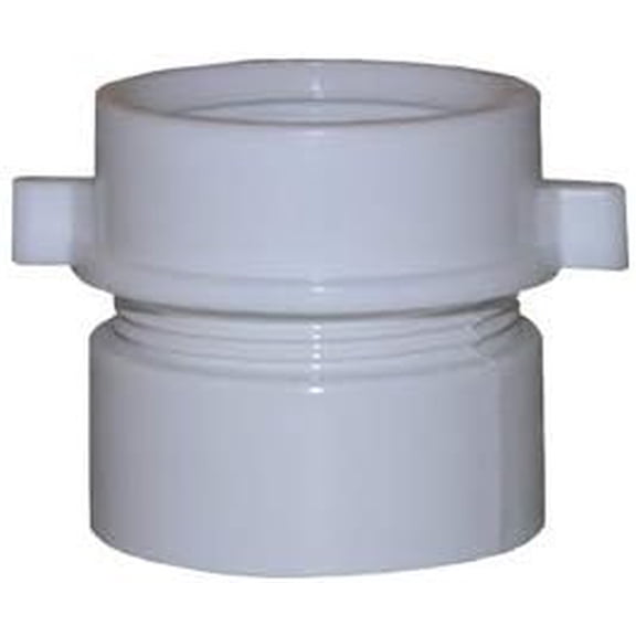 Lasco 03-4253 Pvc Drain Pipe Marvel Adapter, White