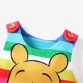 thumbnail image 6 of Disney Winnie the Pooh Baby Bodysuits Graphic Rainbow Stripe Button Romper Newborn to Infant, 6 of 9