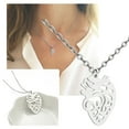 thumbnail image 2 of Collar Colgante Corazón Anatómico Humano Acero Inoxidable Cadena Clavícula Regalo, 2 of 7
