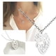 thumbnail image 2 of Collar Colgante Corazón Anatómico Humano Acero Inoxidable Cadena Clavícula Regalo, 2 of 7