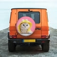 thumbnail image 6 of Goofa A Funny Cat Pattern Universal Tire Cover for Jeep, SUV, Truck, and Trailer – Waterproof, UV-Resistant,Easy to Install, Fits 14"-17" Tires-14 inch, 6 of 6