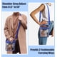 thumbnail image 5 of Bolsa transparente MoKo Stadium Events con múltiples bolsillos, bandolera azul, 5 of 7