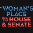 thumbnail image 3 of CafePress - A Woman's Place Is In The Women's Classic T Shirt - Women's Traditional Fit Dark T-Shirt, 3 of 4