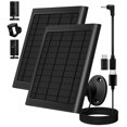 thumbnail image 1 of Cargador de panel solar PUUQII de 8 W, paquete de 2 unidades para cámara tipo anillo, 1 of 9