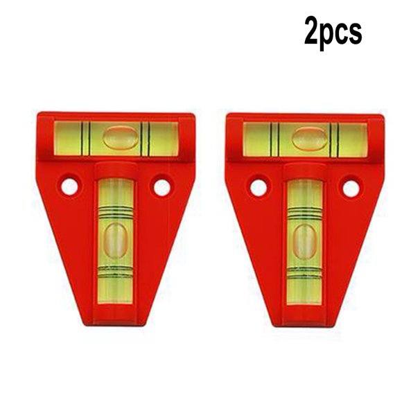 MYG 2PCSTwo Way T-Shape Mini Leveller Bubble Spirit Level for Pictures TV\'s Caravans