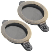 2 Pcs Door Lock Rotating Cat Eye Back Cover Piece Peephole Viewer Protector