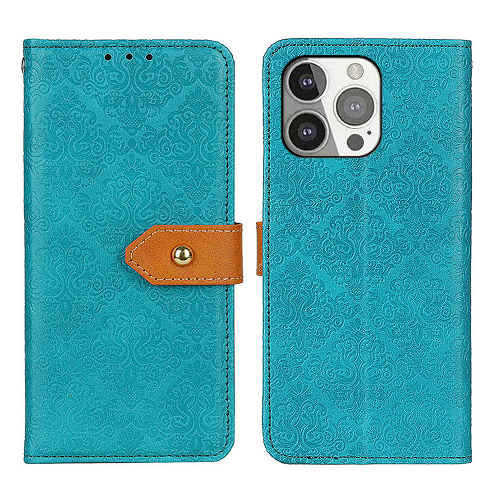 Emboss Leather Case for iPhone 13 Pro & iPhone 13 Pro Max Shockproof