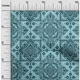 thumbnail image 2 of oneOone Cotton Poplin Turquoise Blue Fabric Asian Block Sewing Craft Projects Fabric Prints By Yard 42 Inch Wide, 2 of 4