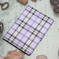 thumbnail image 6 of Case for iPad 6th Generation, Plaid Design Cute Stylish Shockproof Cover with Kickstand Magnetic Flip Folio Case for iPad 6th Generation 9.7 inch,Purple, 6 of 6