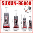 thumbnail image 2 of SUXUN 15/25/50/110ML B6000 Pegamento transparente para reparación de teléfonos, vidrio, plástico, pegamento universal para bricolaje, material escolar y de oficina, 2 of 4
