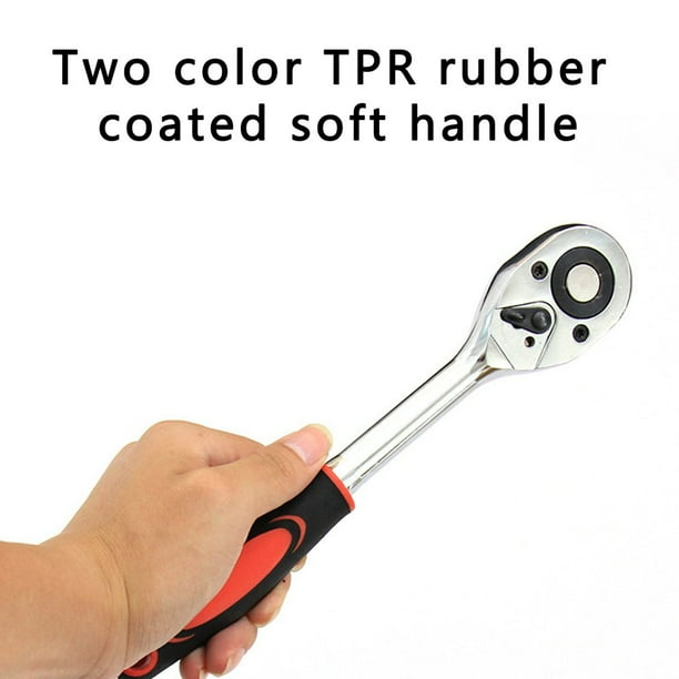 24 Teeth 1 4 3 8 1 2 inch Adjustable Extension Ratchet Handle