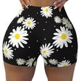 thumbnail image 2 of Picia Daisies Flowers Printed Workout Shorts for Women Seamless Scrunch Butt Lifting High Waisted Yoga Gym Booty Running Moisture-wicking Short Pants-XX-Large, 2 of 9