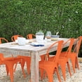 thumbnail image 5 of PayLessHere Metal Chairs Dining Stackable Dining Chairs Restaurant Metal Chairs Metal Kitchen Dining Chairs Set Of 4 Trattoria Chairs Indoor/Out Door Metal Tolix Side Chairs,Orange, 5 of 9