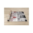 thumbnail image 4 of Novelle Home Meridian 63" x 91" Polypropylene/Cotton Rug in Gray/Red Rectangles, 4 of 10