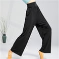 thumbnail image 5 of Lolmot Women's Casual Loose Wide Leg Pants Yoga Sweatpants Comfy High Waisted Sports Athletic Lounge Pants Modal Palazzo Dance Pants for Ballet, Work Out, Yoga, 5 of 5
