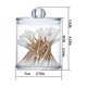 thumbnail image 2 of Tarro de boticario, elegante organizador de acrílico transparente para baño y oficina, protección contra la humedad con tapa segura, diseño transparente para almacenamiento multiusos (1 pieza), 2 of 5