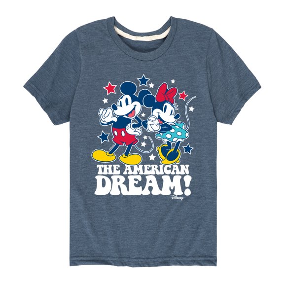 Disney - The American Dream - Youth Boys Short Sleeve Graphic T-Shirt