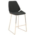 thumbnail image 6 of SAFAVIEH Masami Modern Style Counter Stool, Black/Gold (19.8 in. W x 22 in. D x 40 in. H), 6 of 12